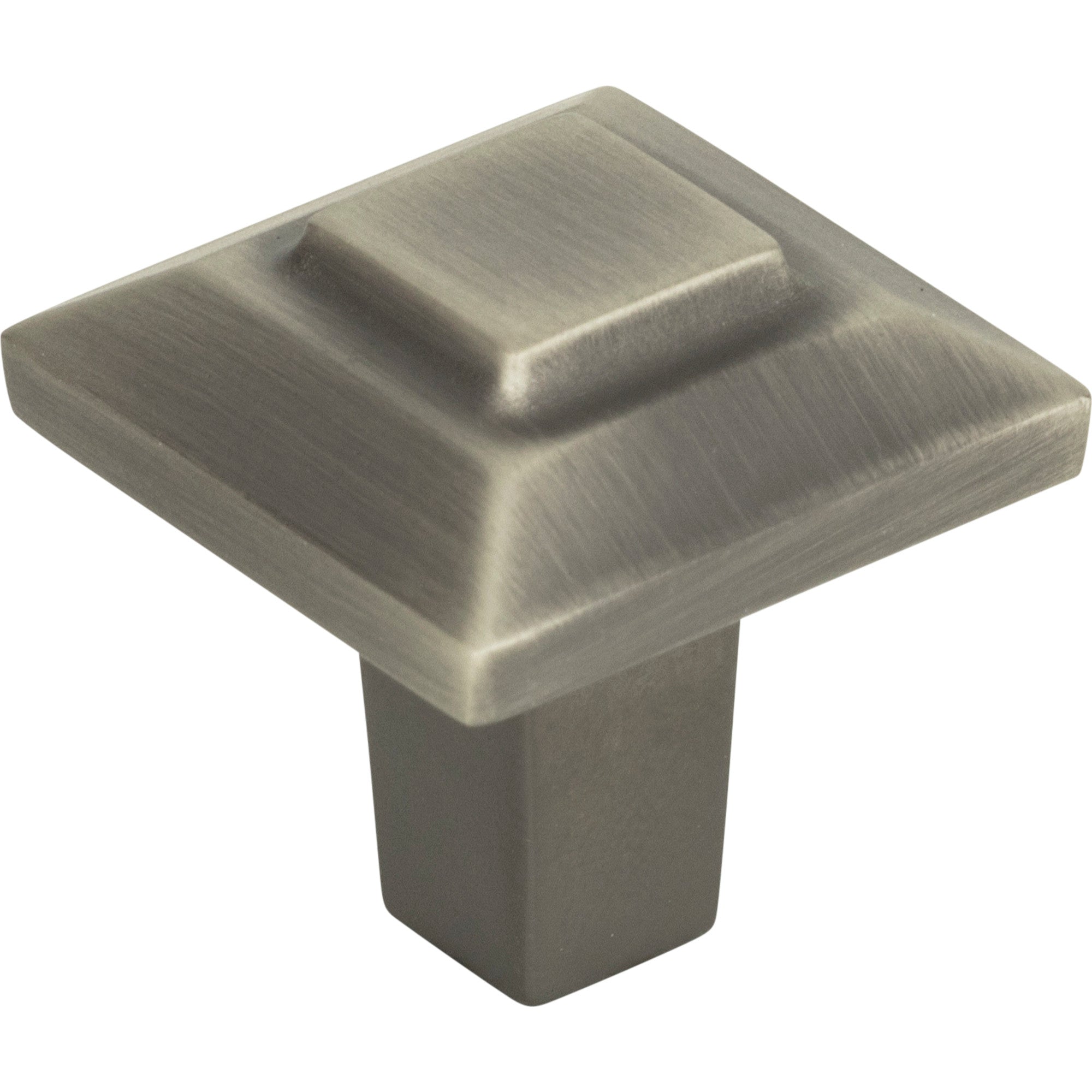 Trocadero Square Knob by Atlas 1" / Pewter