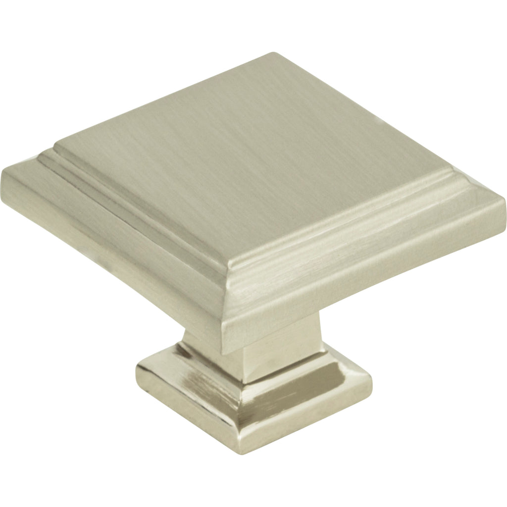 Sutton Place Square Knob by Atlas Brushed Nickel