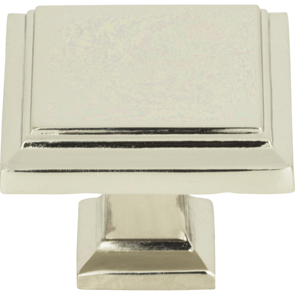 Sutton Place Square Knob by Atlas Polished Nickel