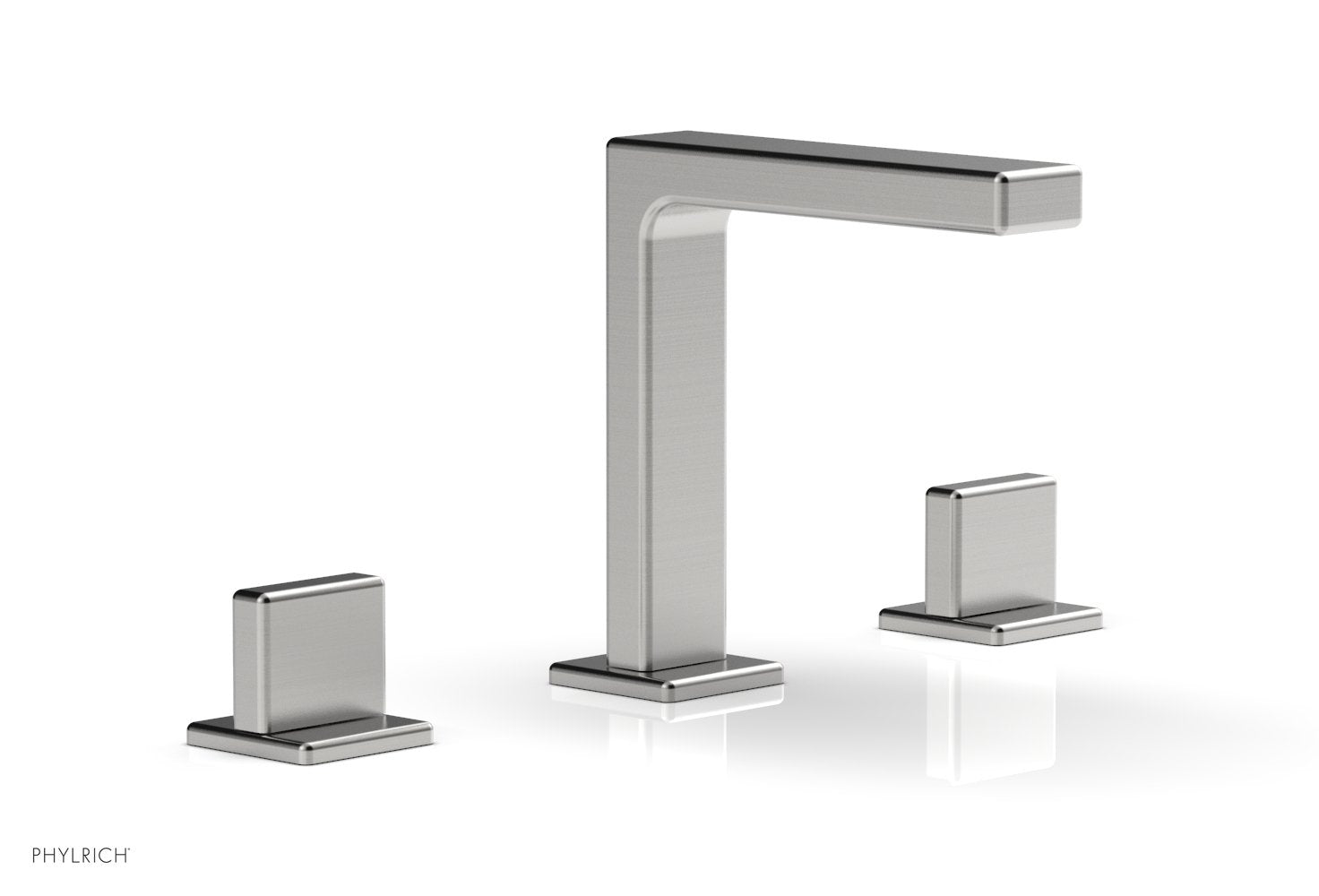 6-3/4" - Satin Chrome - MIX Widespread Faucet - Blade Handle Height 290-01 by Phylrich - New York Hardware