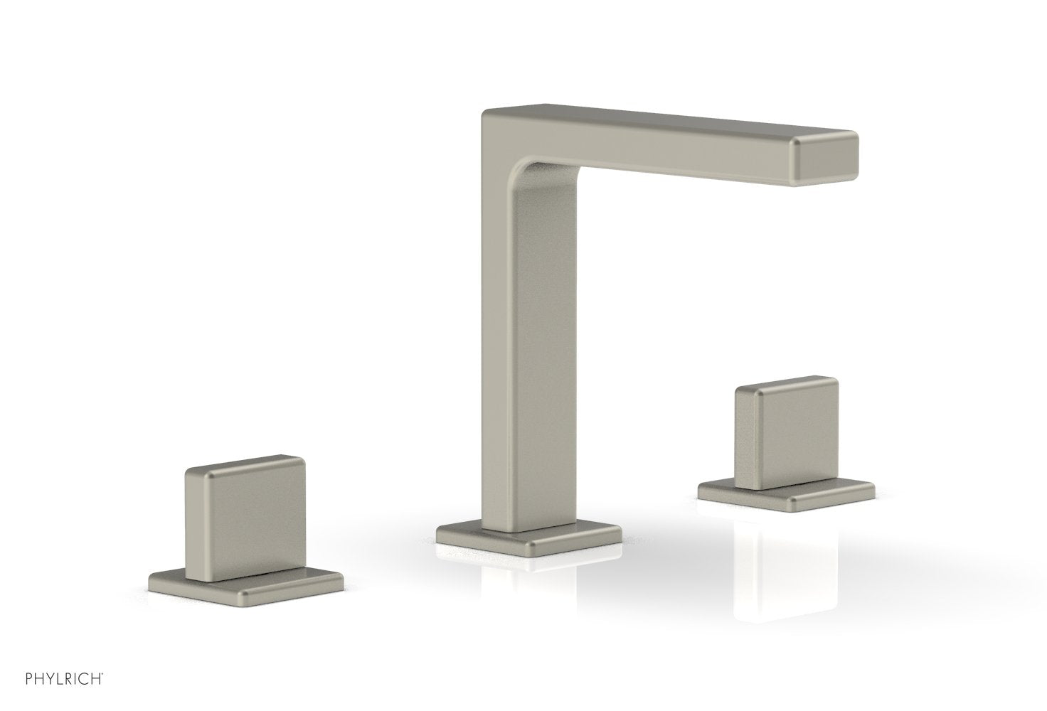 6-3/4" - Burnished Nickel - MIX Widespread Faucet - Blade Handle Height 290-01 by Phylrich - New York Hardware