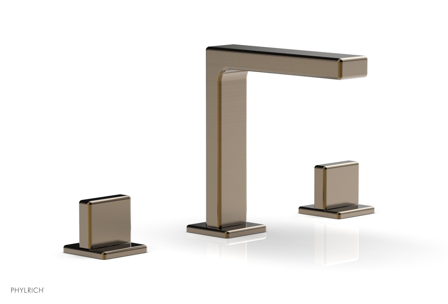 6-3/4" - Antique Brass - MIX Widespread Faucet - Blade Handle Height 290-01 by Phylrich - New York Hardware