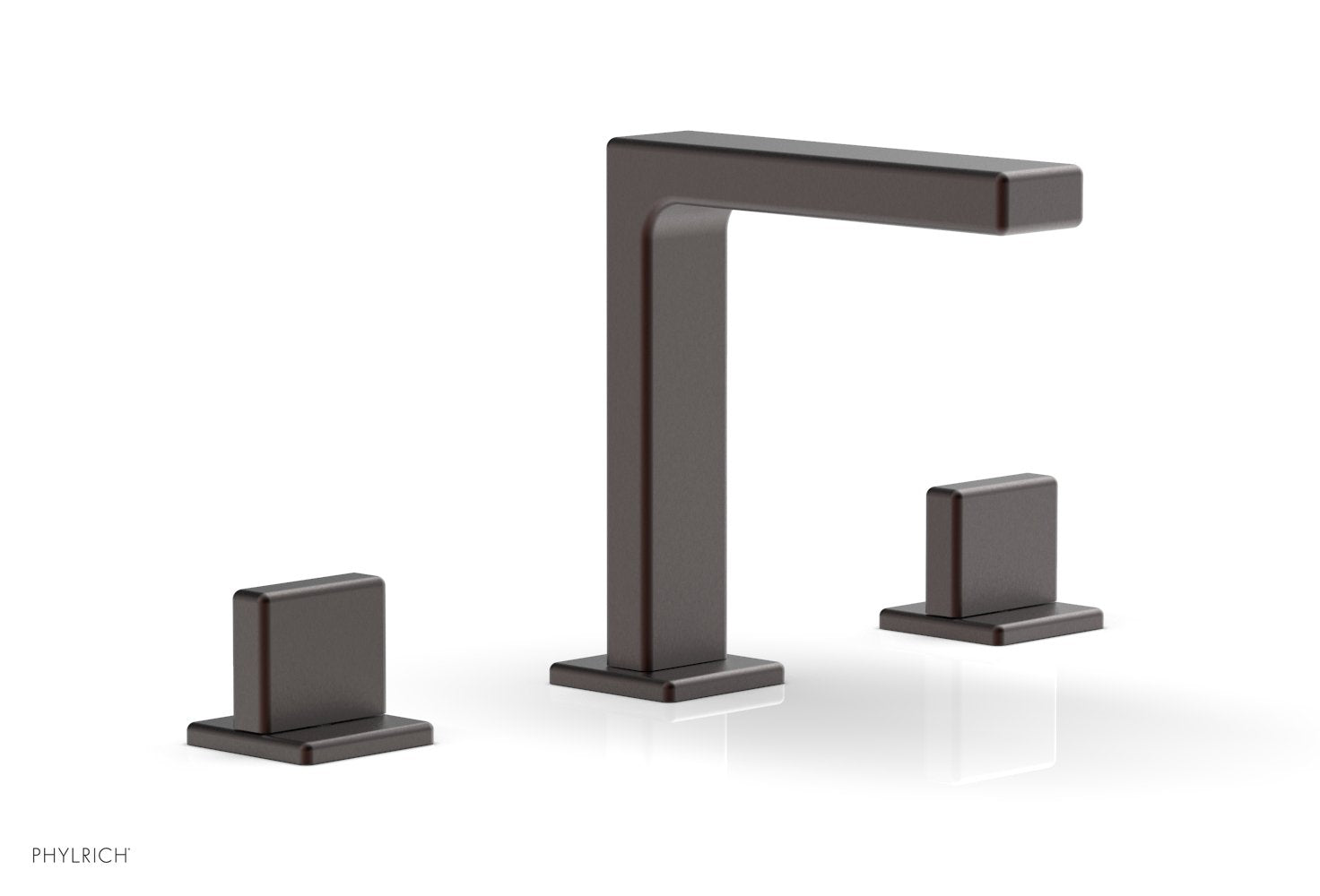 6-3/4" - Weathered Copper - MIX Widespread Faucet - Blade Handle Height 290-01 by Phylrich - New York Hardware