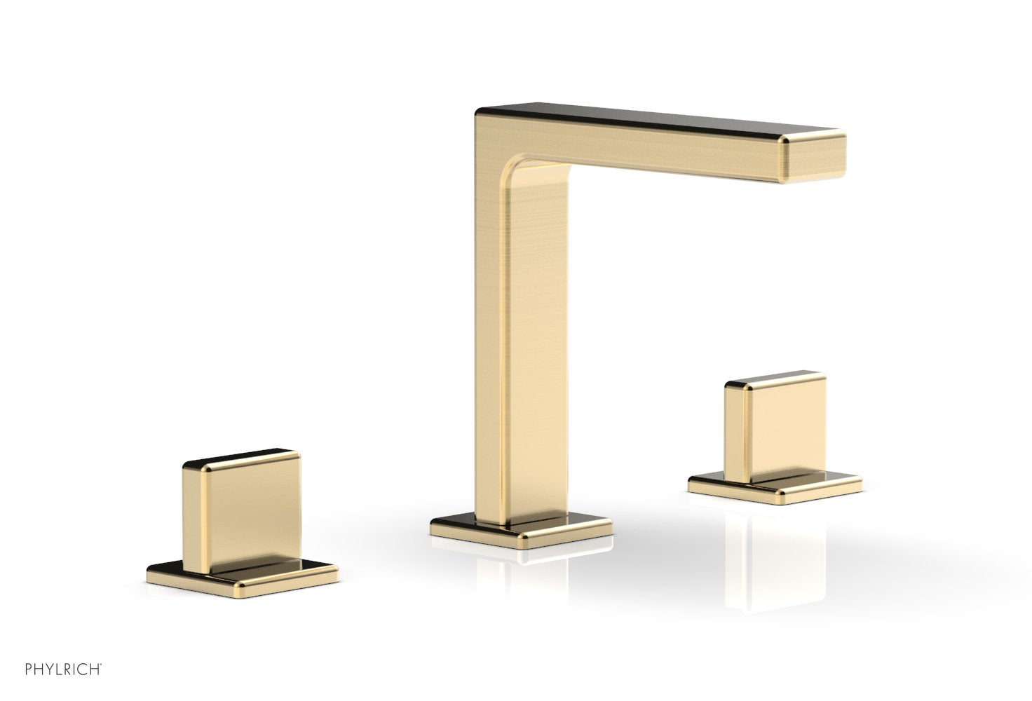 6-3/4" - Polished Nickel - MIX Widespread Faucet - Blade Handle Height 290-01 by Phylrich - New York Hardware