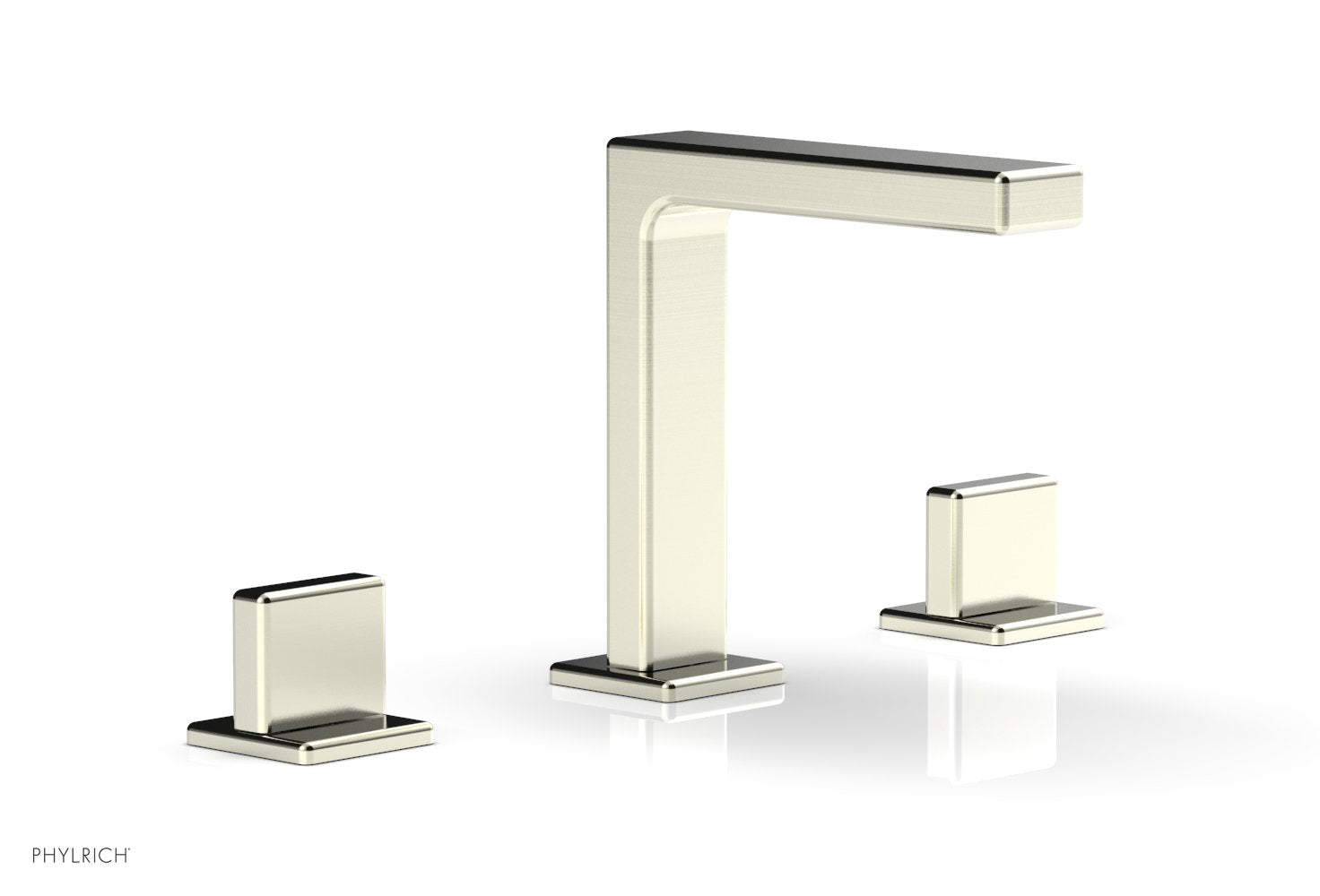 6-3/4" - Satin Nickel - MIX Widespread Faucet - Blade Handle Height 290-01 by Phylrich - New York Hardware