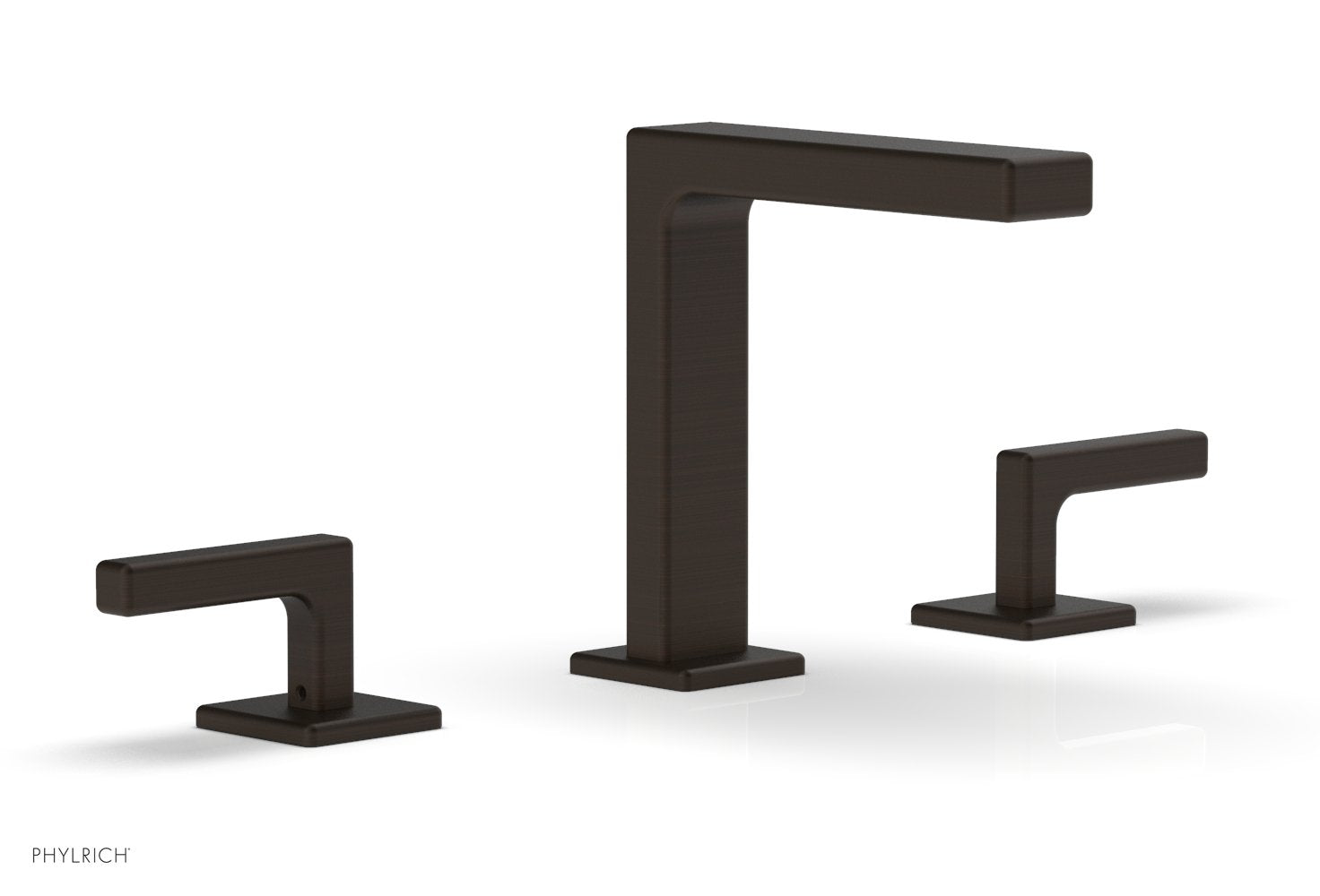 6-3/4" - Antique Bronze - MIX Widespread Faucet - Lever Handles Height 290-02 by Phylrich - New York Hardware