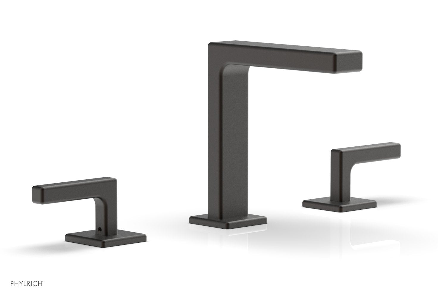 6-3/4" - Oil Rubbed Bronze - MIX Widespread Faucet - Lever Handles Height 290-02 by Phylrich - New York Hardware