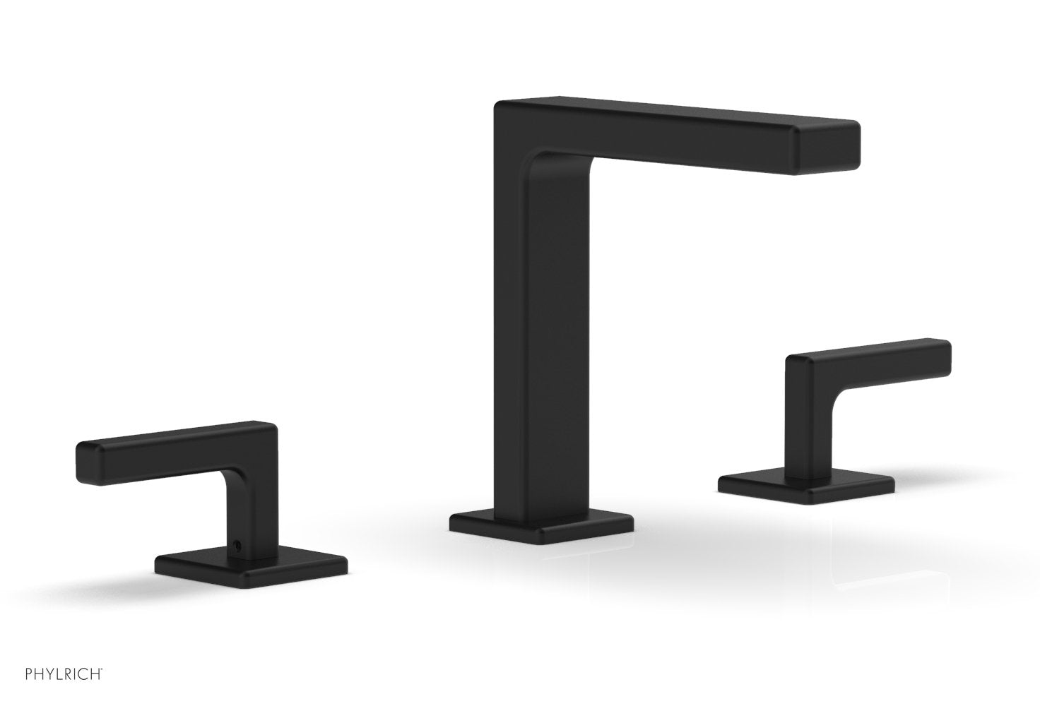 6-3/4" - Satin Nickel - MIX Widespread Faucet - Lever Handles Height 290-02 by Phylrich - New York Hardware