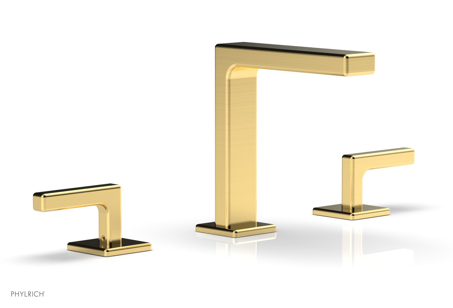 6-3/4" - Polished Chrome - MIX Widespread Faucet - Lever Handles Height 290-02 by Phylrich - New York Hardware