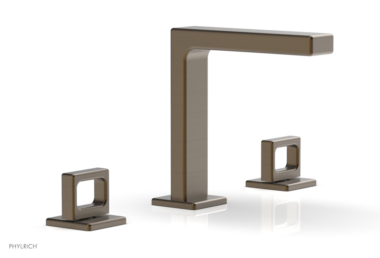 6-3/4" - Old English Brass - MIX Widespread Faucet - Ring Handles Height 290-03 by Phylrich - New York Hardware