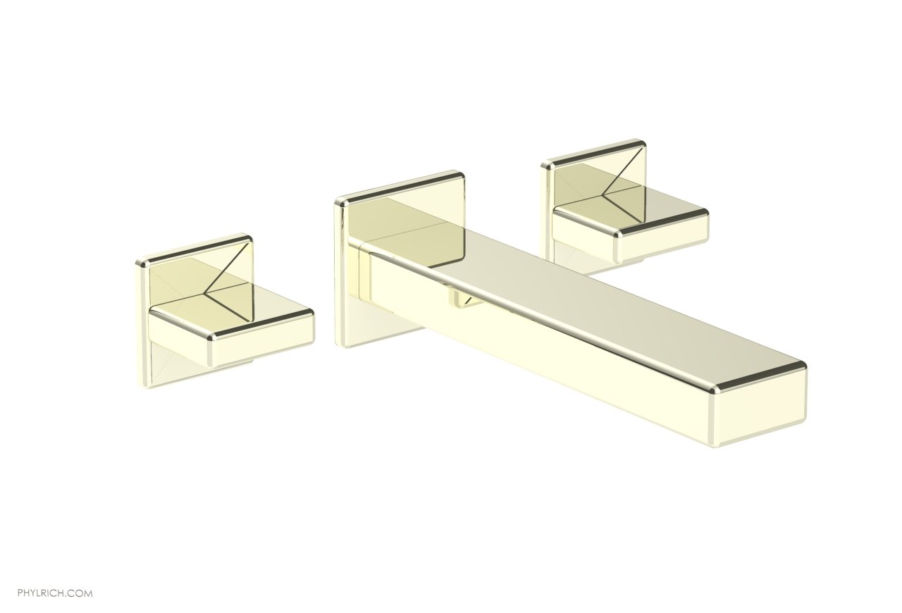 1-1/8" - Burnished Nickel - MIX Wall Lavatory Set - Blade Handles 290-11 by Phylrich - New York Hardware