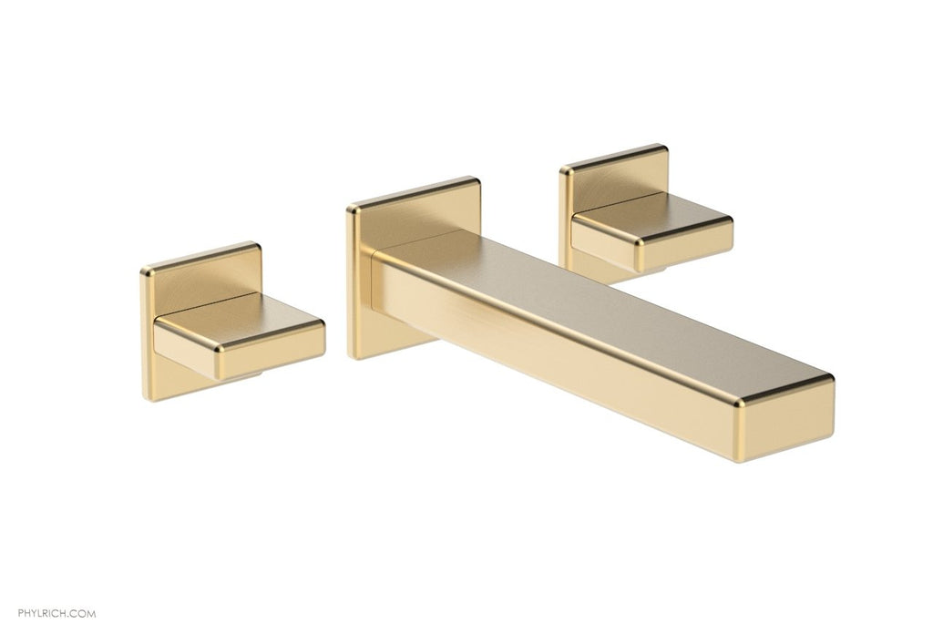 1-1/8" - Polished Brass - MIX Wall Lavatory Set - Blade Handles 290-11 by Phylrich - New York Hardware