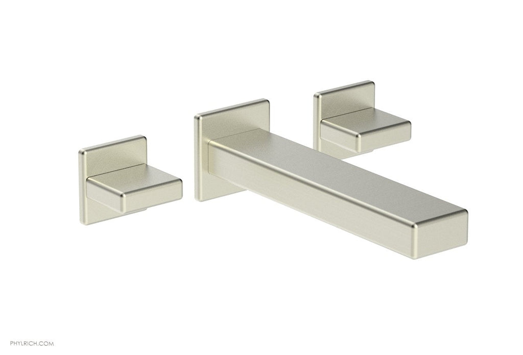 1-1/8" - Satin Brass - MIX Wall Lavatory Set - Blade Handles 290-11 by Phylrich - New York Hardware