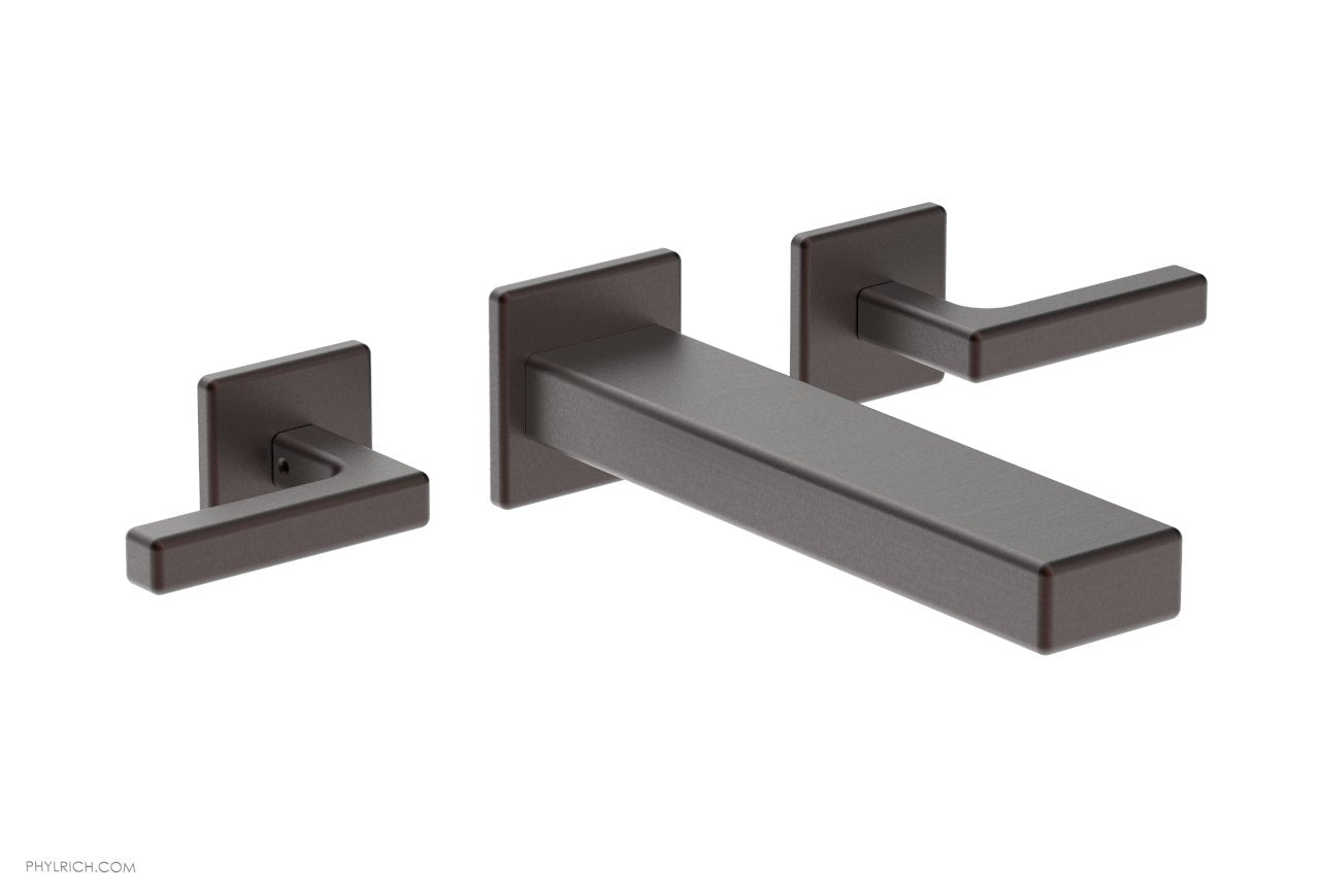 1-1/8" - Weathered Copper - MIX Wall Lavatory Set - Lever Handles 290-12 by Phylrich - New York Hardware