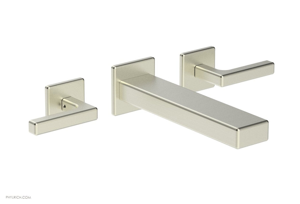 1-1/8" - Polished Brass - MIX Wall Lavatory Set - Lever Handles 290-12 by Phylrich - New York Hardware