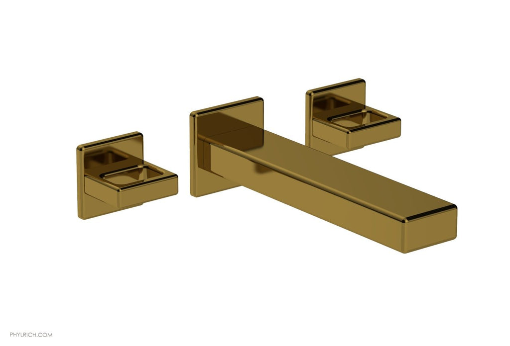 1-1/8" - Polished Gold - MIX Wall Lavatory Set - Ring Handles 290-13 by Phylrich - New York Hardware