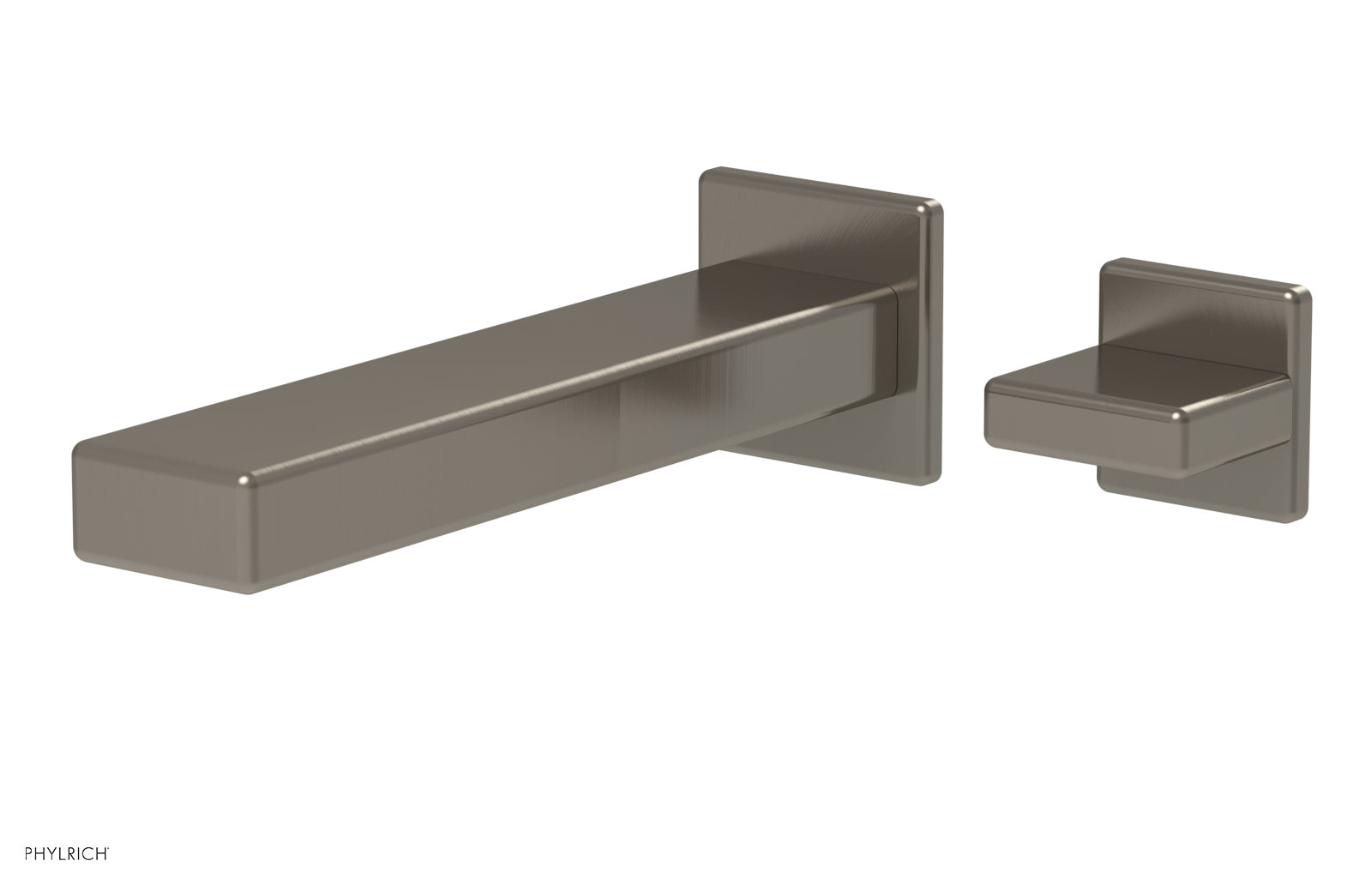 1-1/8" - Pewter - MIX - Single Handle Wall Lavatory Set - Blade Handle 290-17 by Phylrich - New York Hardware