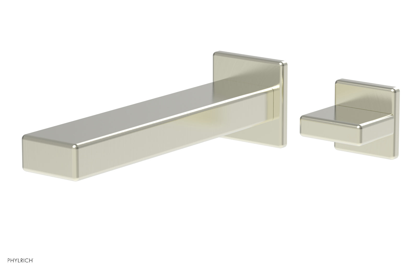 1-1/8" - Polished Chrome - MIX - Single Handle Wall Lavatory Set - Blade Handle 290-17 by Phylrich - New York Hardware