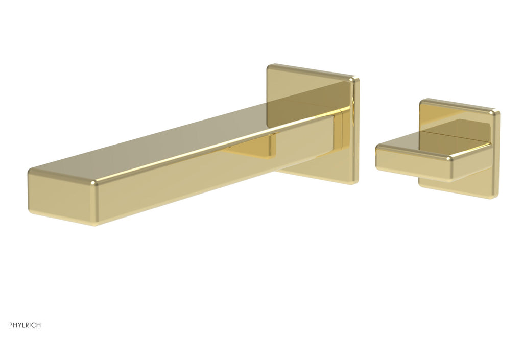 1-1/8" - Polished Brass - MIX - Single Handle Wall Lavatory Set - Blade Handle 290-17 by Phylrich - New York Hardware