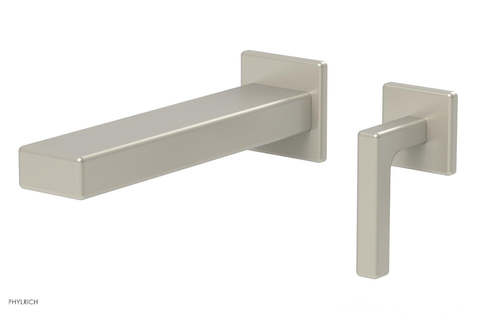 1-1/8" - Burnished Nickel - MIX - Single Handle Wall Lavatory Set - Lever Handle 290-18 by Phylrich - New York Hardware