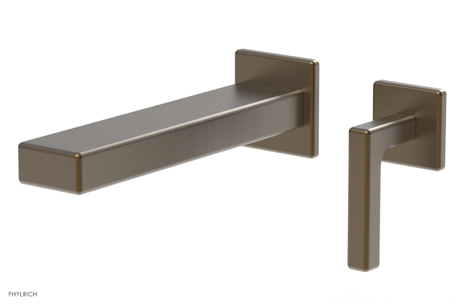 1-1/8" - Old English Brass - MIX - Single Handle Wall Lavatory Set - Lever Handle 290-18 by Phylrich - New York Hardware