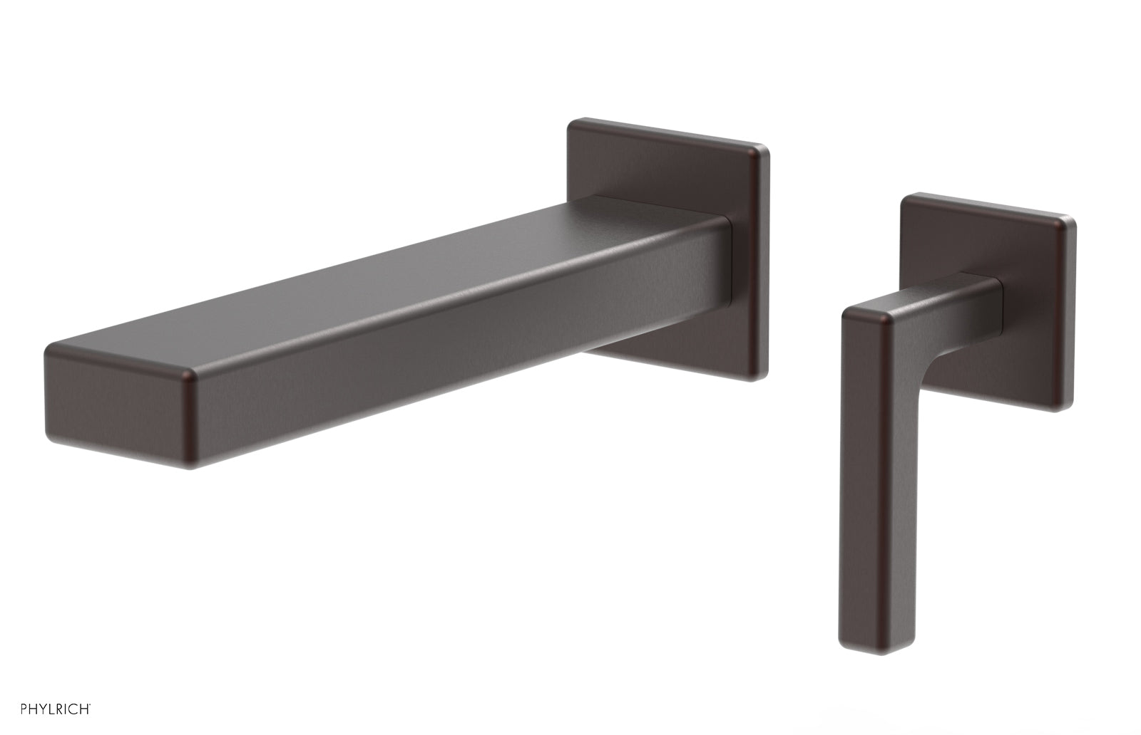 1-1/8" - Weathered Copper - MIX - Single Handle Wall Lavatory Set - Lever Handle 290-18 by Phylrich - New York Hardware