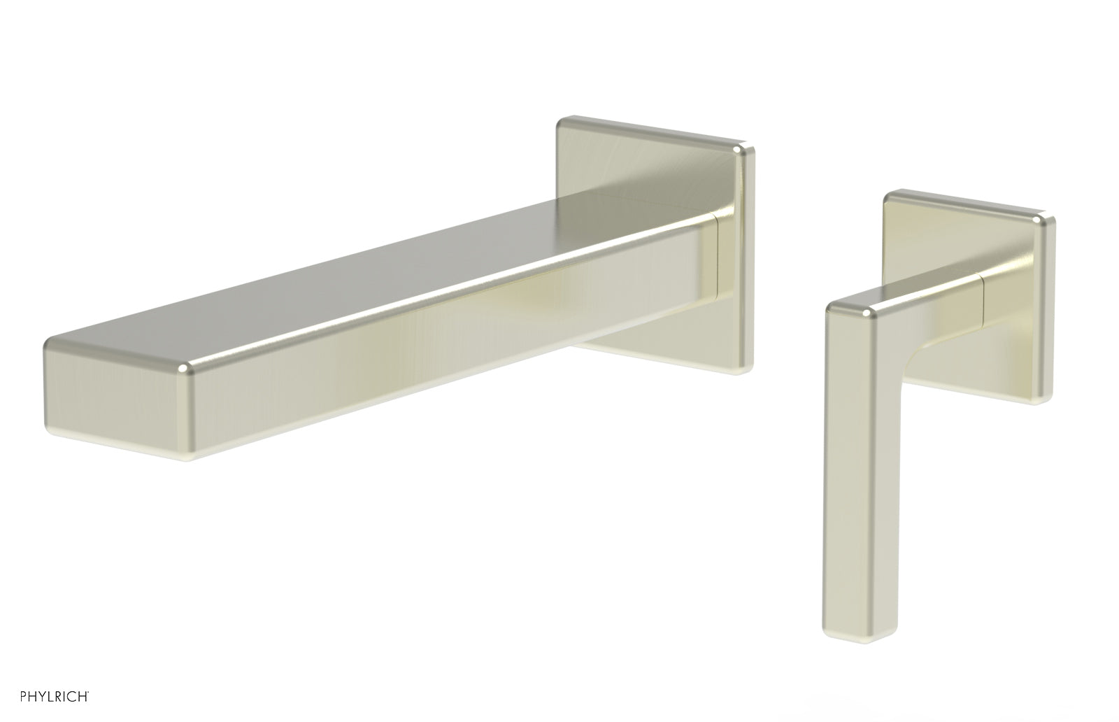 1-1/8" - Polished Brass - MIX - Single Handle Wall Lavatory Set - Lever Handle 290-18 by Phylrich - New York Hardware