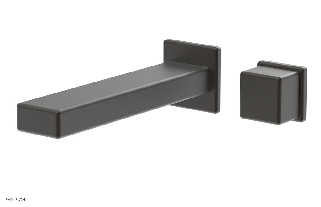 1-1/8" - Oil Rubbed Bronze - MIX - Single Handle Wall Lavatory Set - Cube Handle 290-20 by Phylrich - New York Hardware