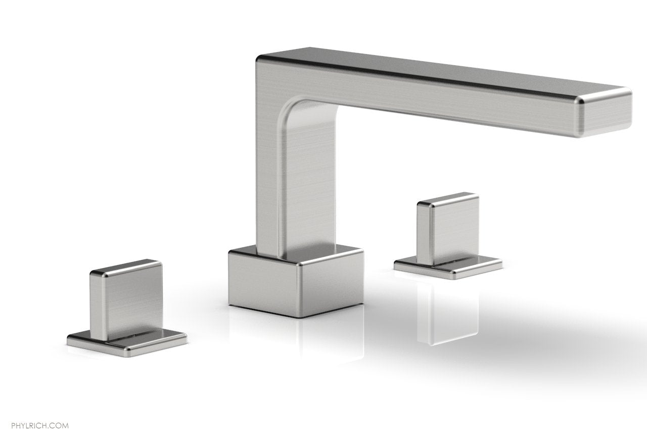 6-3/8" - Satin Chrome - MIX Deck Tub Set - Blade Handles 290-40 by Phylrich - New York Hardware