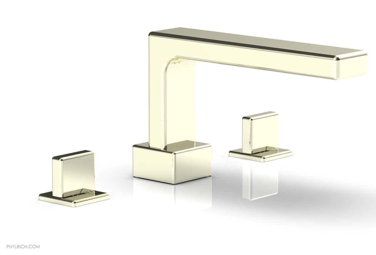 6-3/8" - Burnished Nickel - MIX Deck Tub Set - Blade Handles 290-40 by Phylrich - New York Hardware