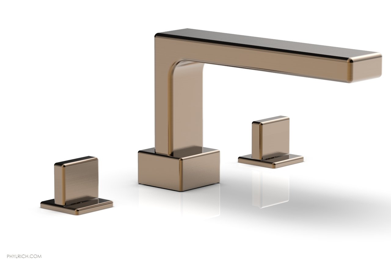 6-3/8" - Old English Brass - MIX Deck Tub Set - Blade Handles 290-40 by Phylrich - New York Hardware