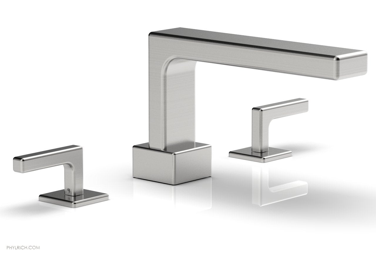 6-3/8" - Satin Chrome - MIX Deck Tub Set - Lever Handles 290-41 by Phylrich - New York Hardware