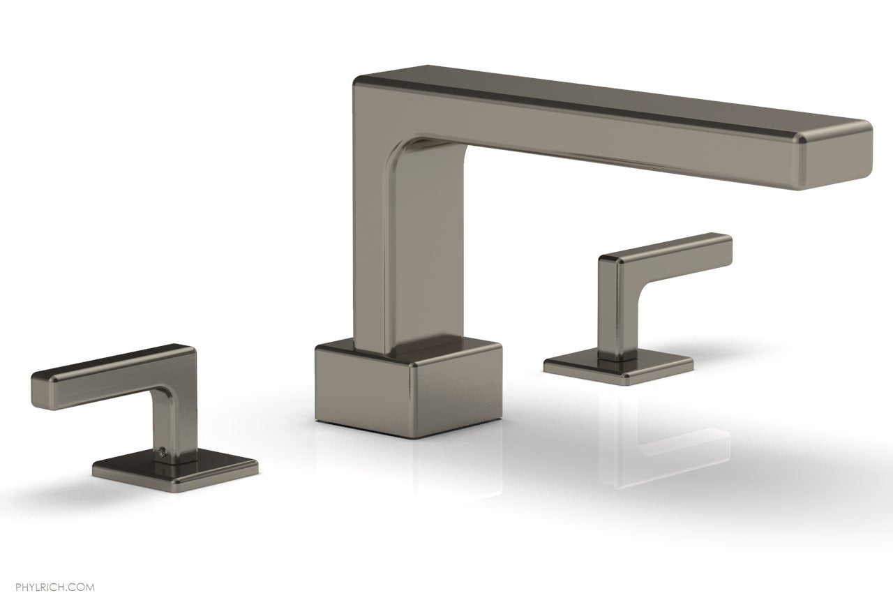 6-3/8" - Pewter - MIX Deck Tub Set - Lever Handles 290-41 by Phylrich - New York Hardware