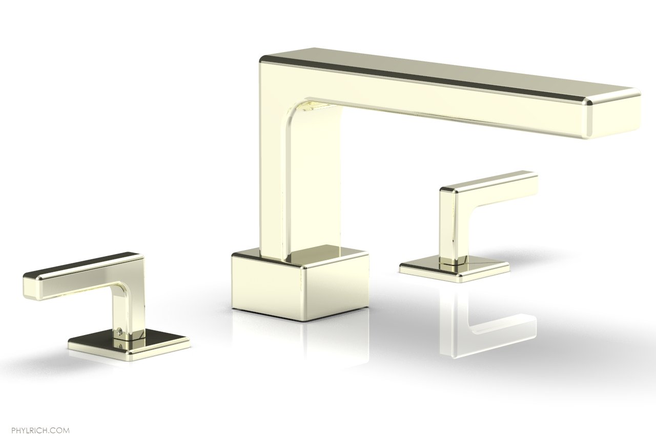 6-3/8" - Burnished Nickel - MIX Deck Tub Set - Lever Handles 290-41 by Phylrich - New York Hardware