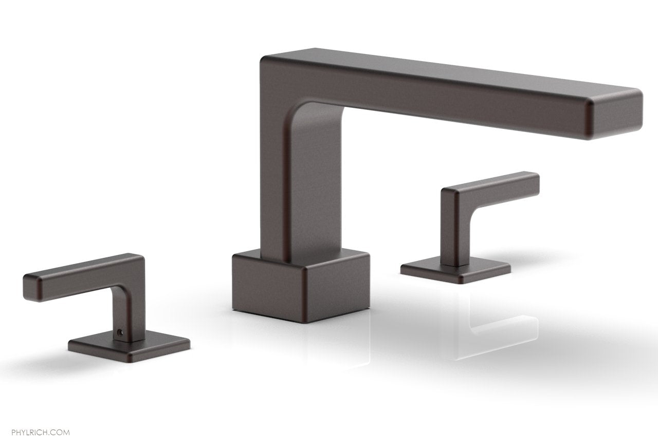 6-3/8" - Weathered Copper - MIX Deck Tub Set - Lever Handles 290-41 by Phylrich - New York Hardware