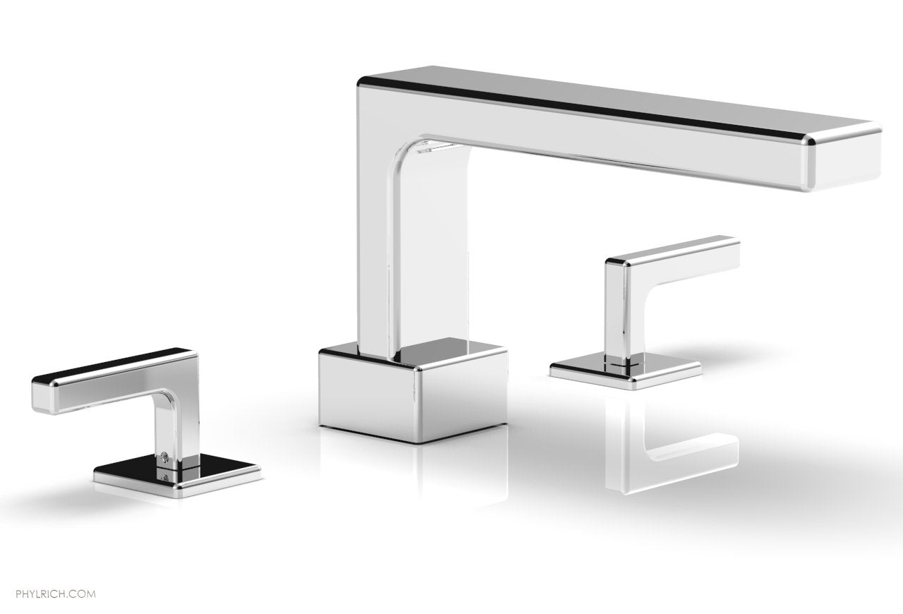 6-3/8" - Polished Chrome - MIX Deck Tub Set - Lever Handles 290-41 by Phylrich - New York Hardware