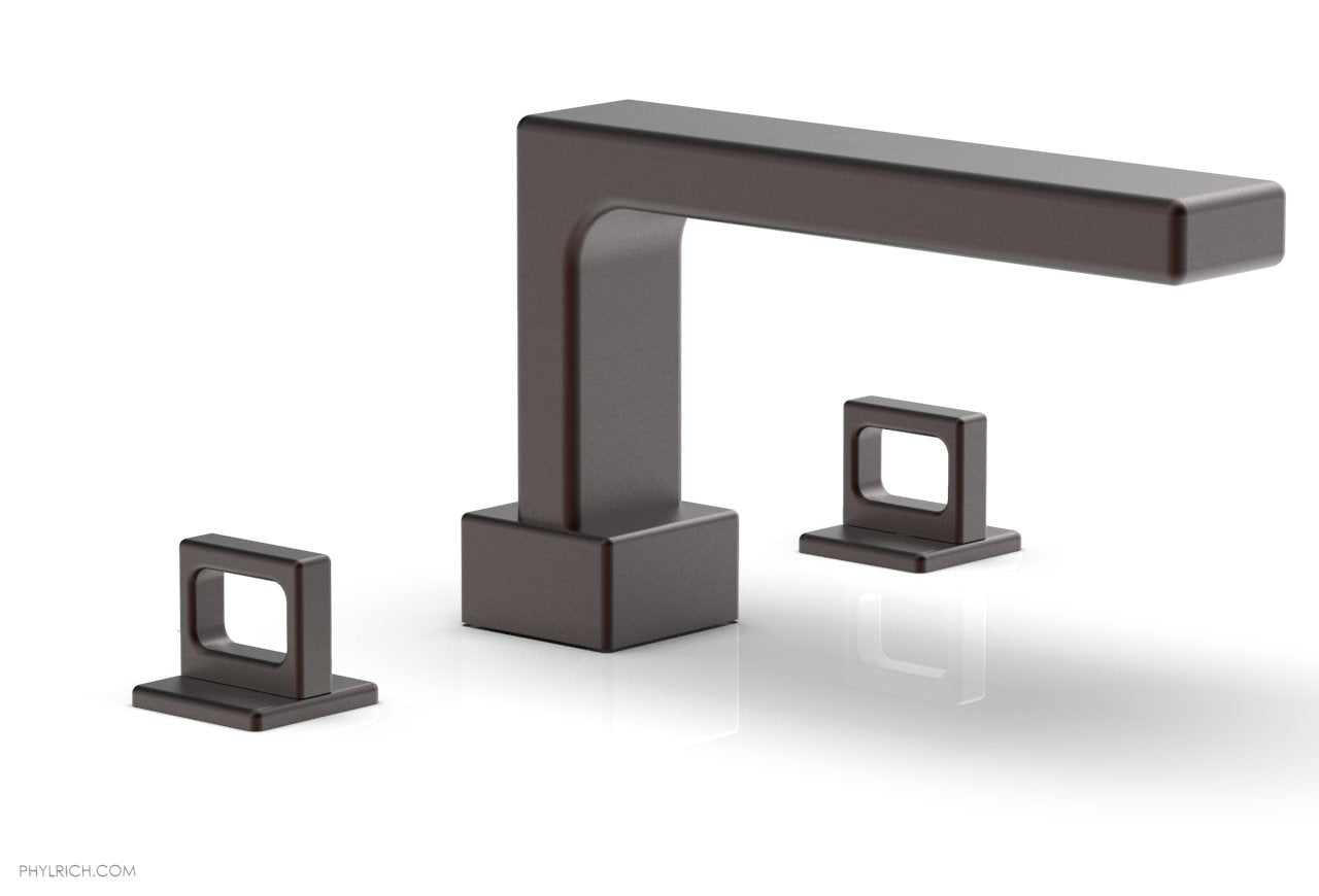 6-3/8" - Weathered Copper - MIX Deck Tub Set - Ring Handles 290-42 by Phylrich - New York Hardware