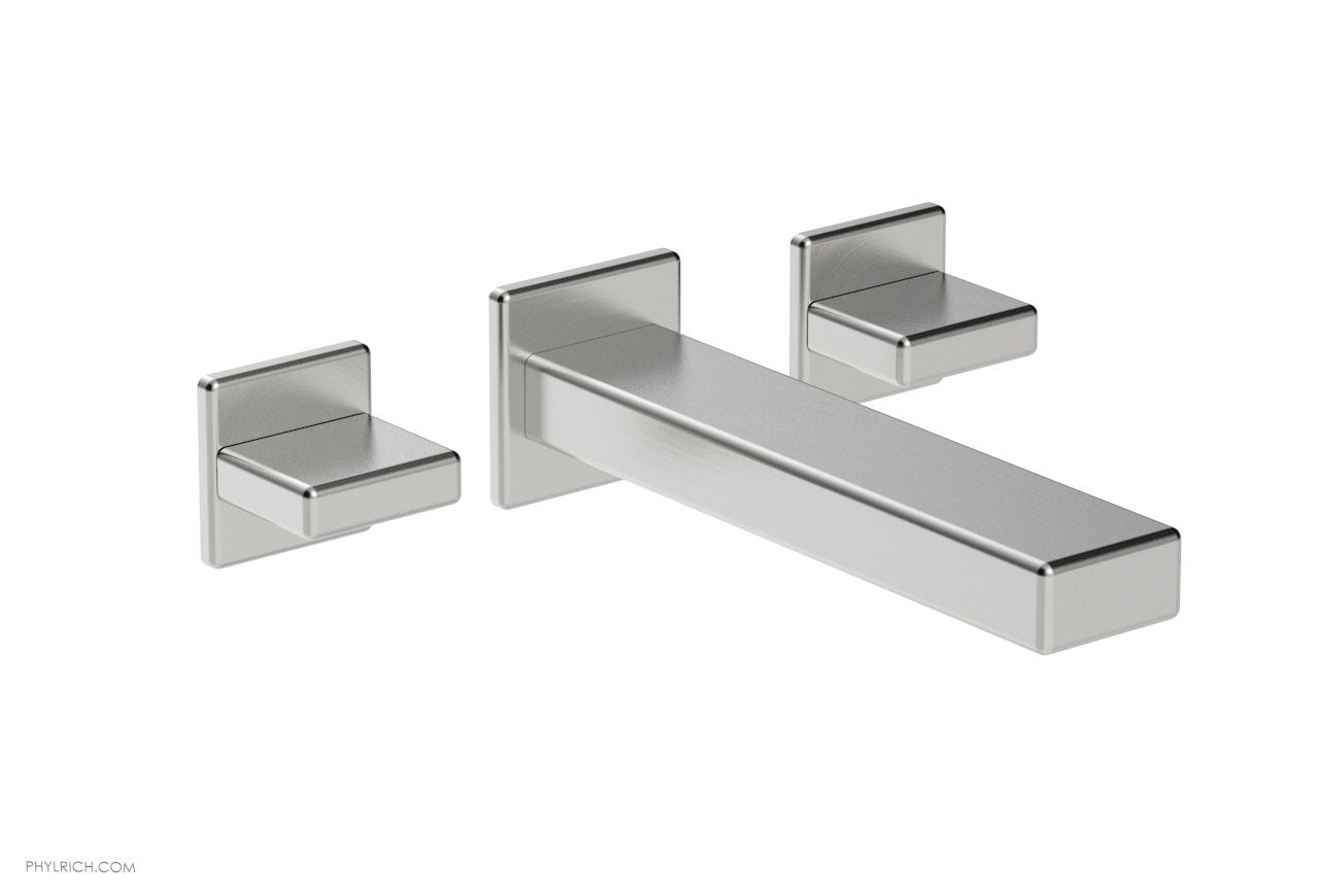 1-1/8" - Satin Chrome - MIX Wall Tub Set - Blade Handles 290-56 by Phylrich - New York Hardware