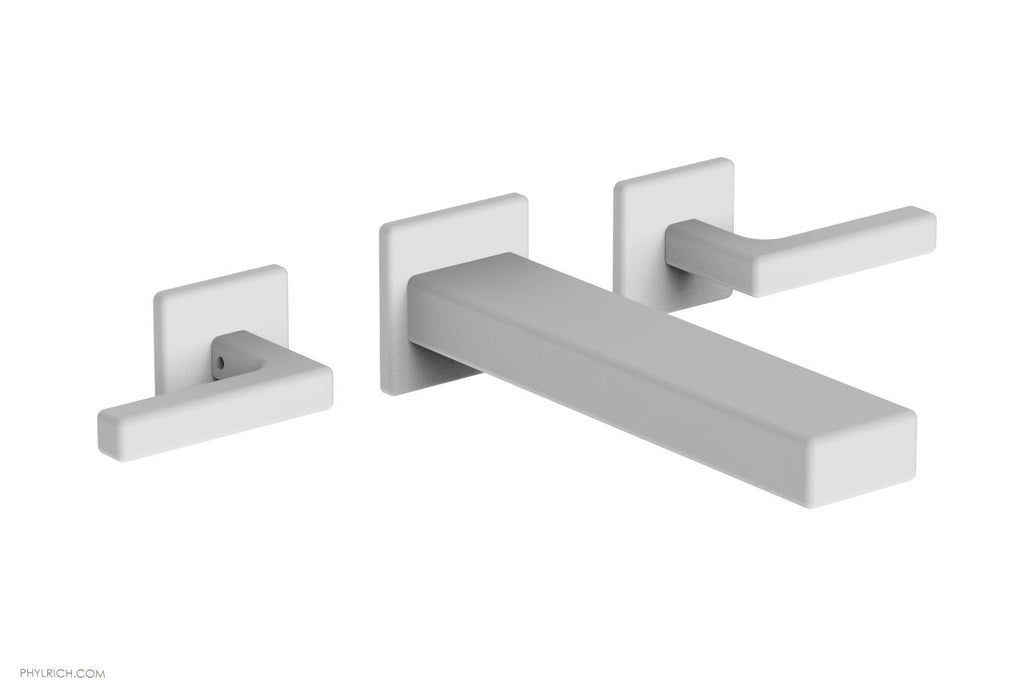 1-1/8" - Satin White - MIX Wall Tub Set - Lever Handles 290-57 by Phylrich - New York Hardware