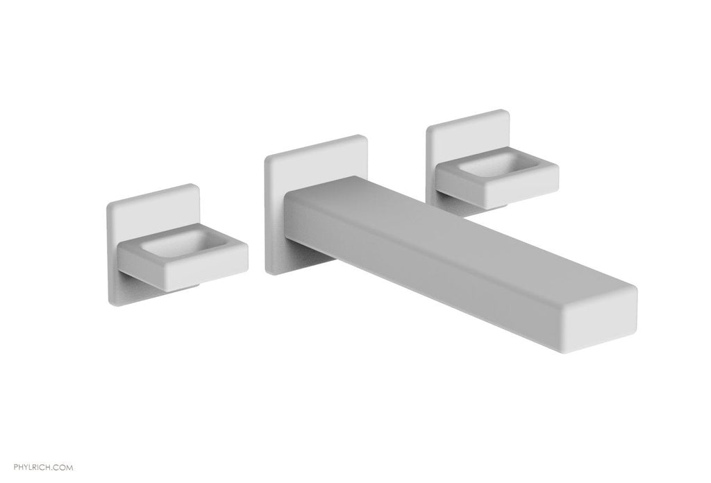 1-1/8" - Satin White - MIX Wall Tub Set - Ring Handles 290-58 by Phylrich - New York Hardware