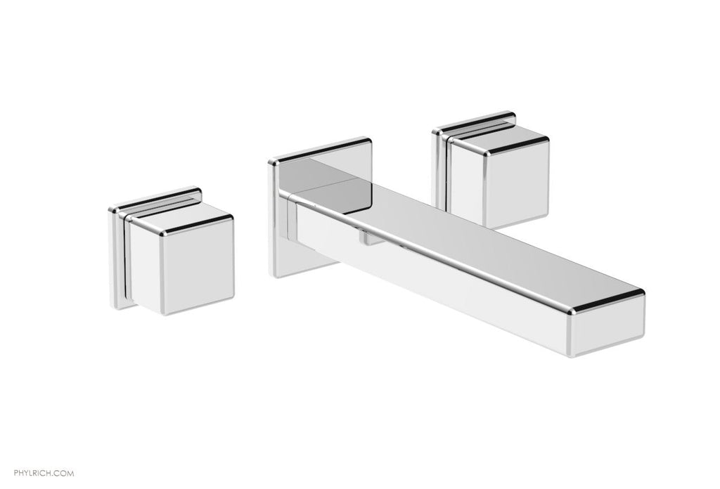 1-1/8" - Polished Chrome - MIX Wall Tub Set - Cube Handles 290-59 by Phylrich - New York Hardware