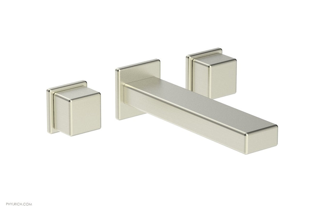 1-1/8" - Polished Brass - MIX Wall Tub Set - Cube Handles 290-59 by Phylrich - New York Hardware