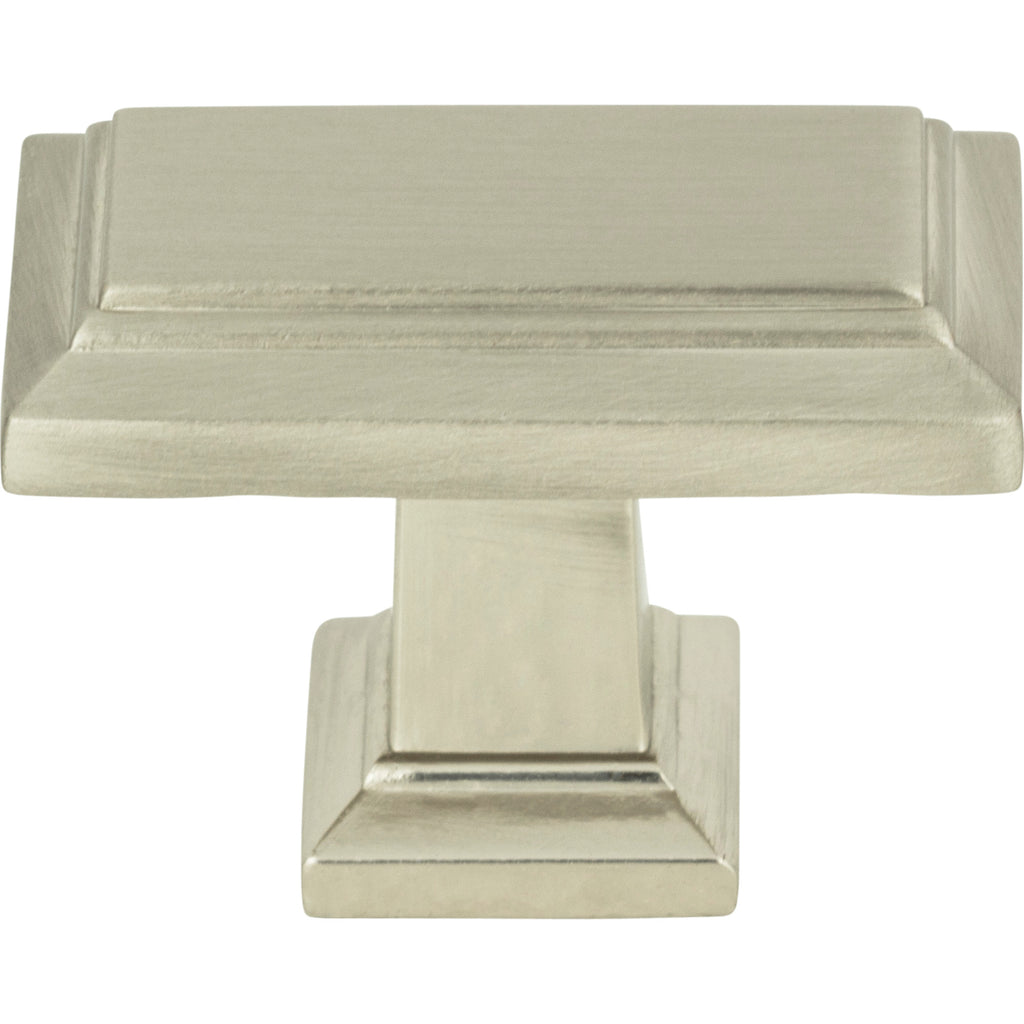 Sutton Place Rectangle Knob by Atlas Brushed Nickel