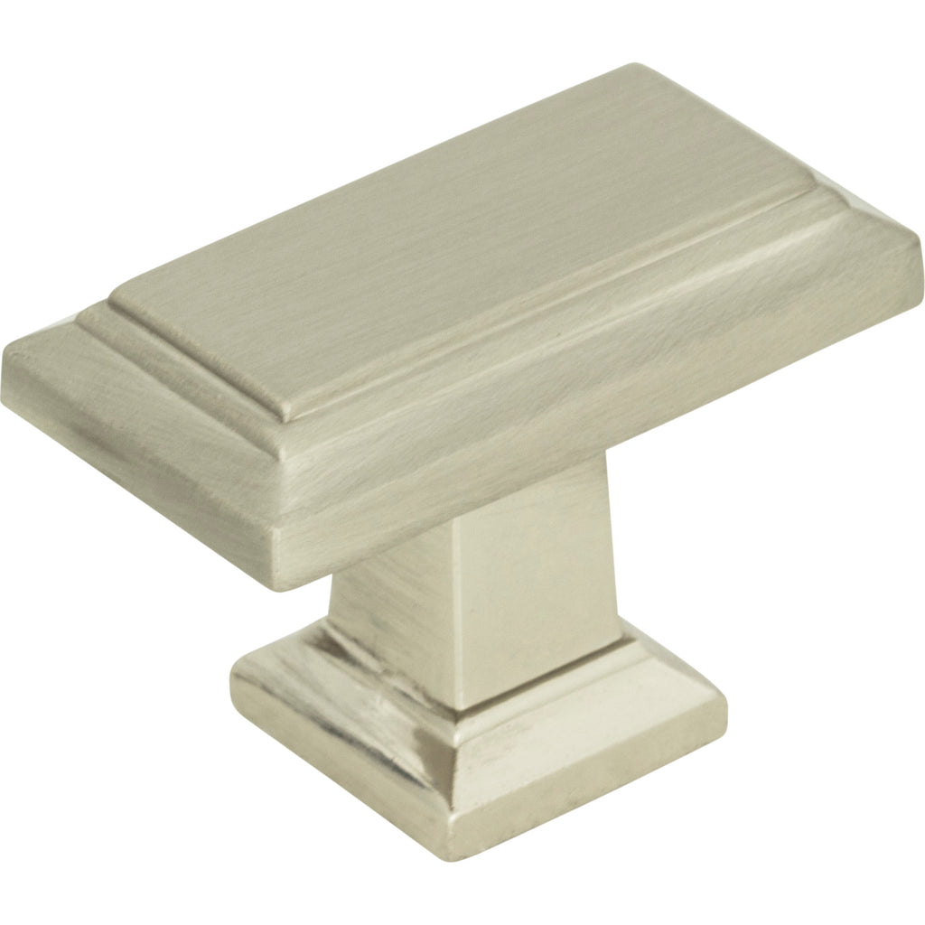 Sutton Place Rectangle Knob by Atlas Brushed Nickel