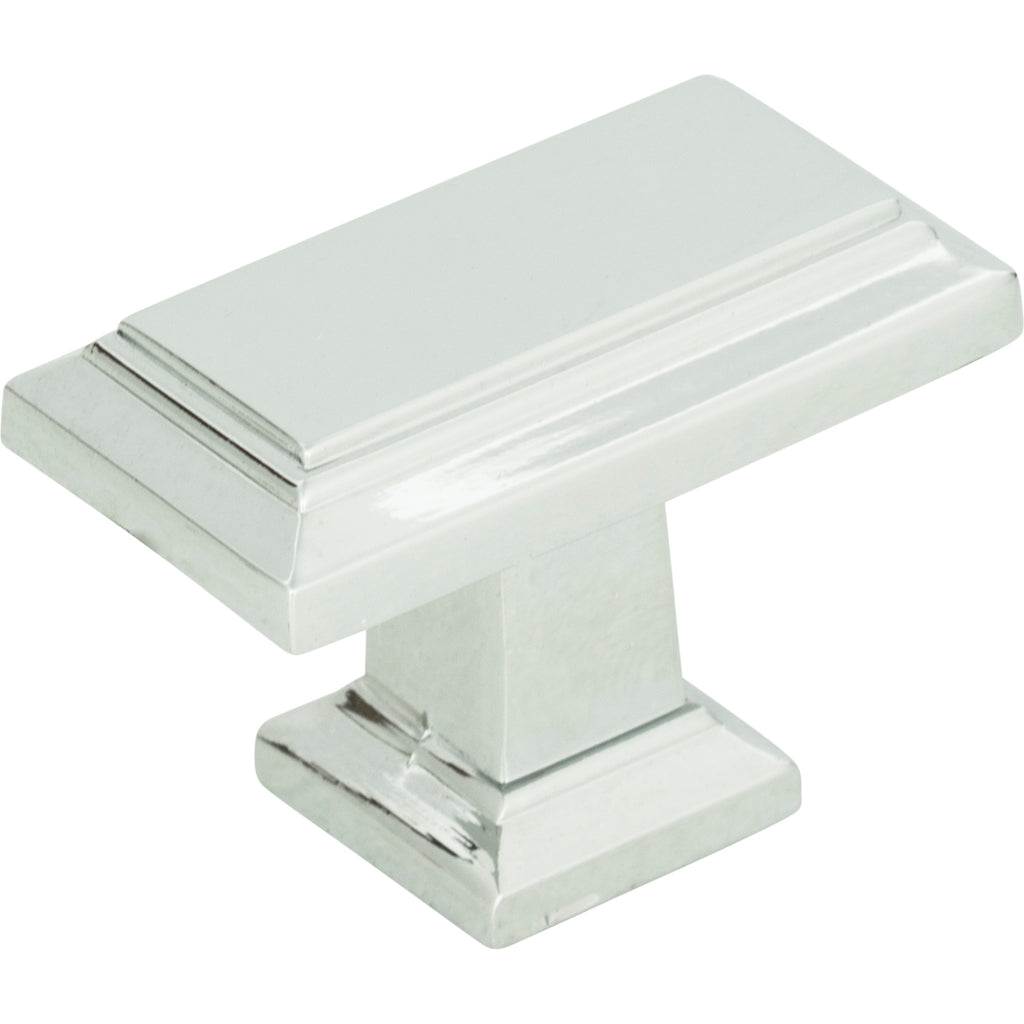 Sutton Place Rectangle Knob by Atlas Polished Chrome