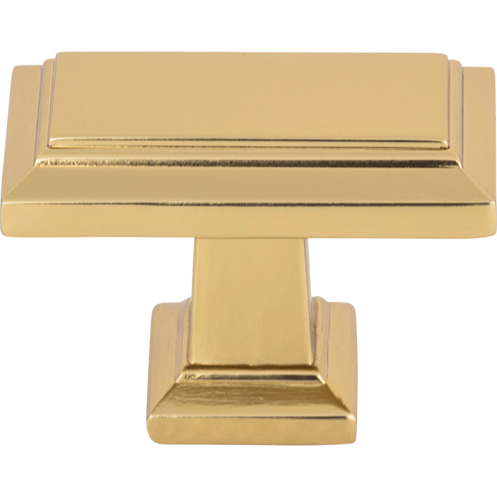 Sutton Place Rectangle Knob by Atlas French Gold