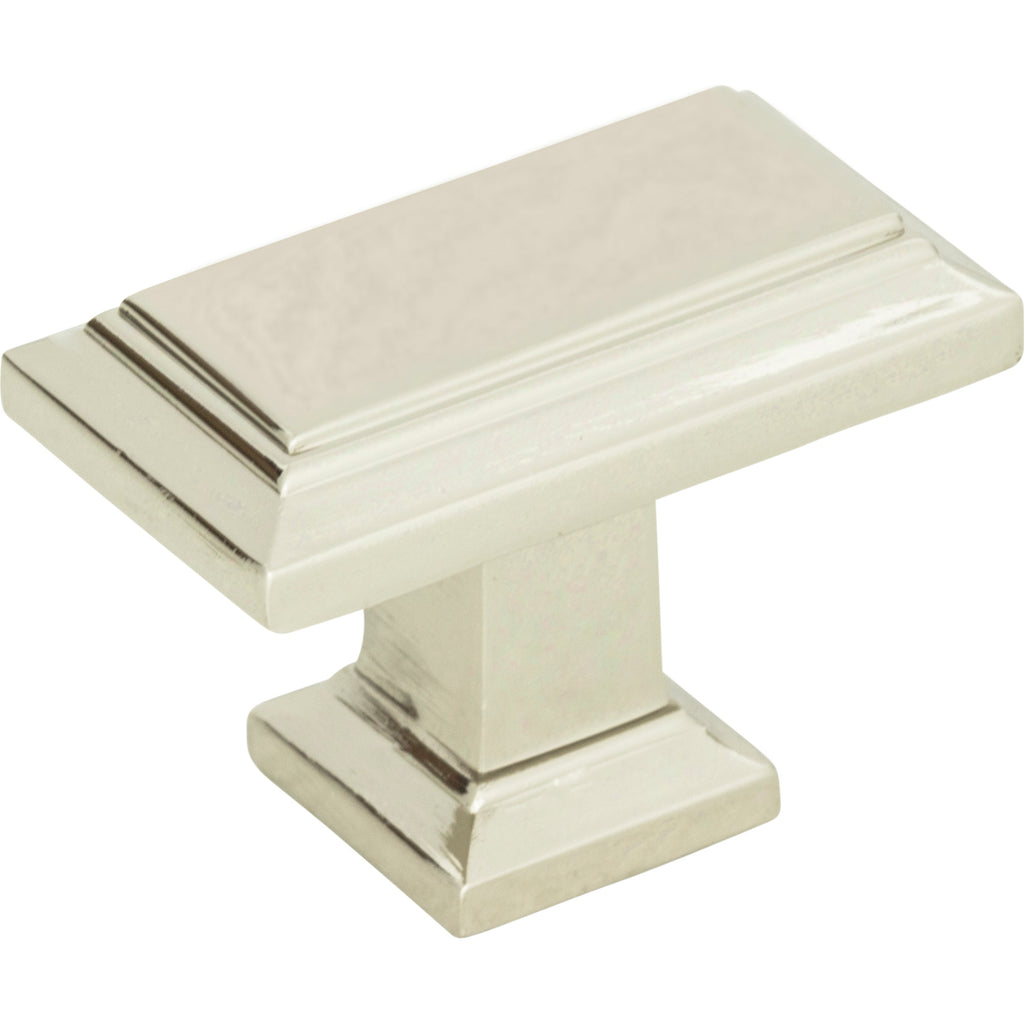 Sutton Place Rectangle Knob by Atlas Polished Nickel