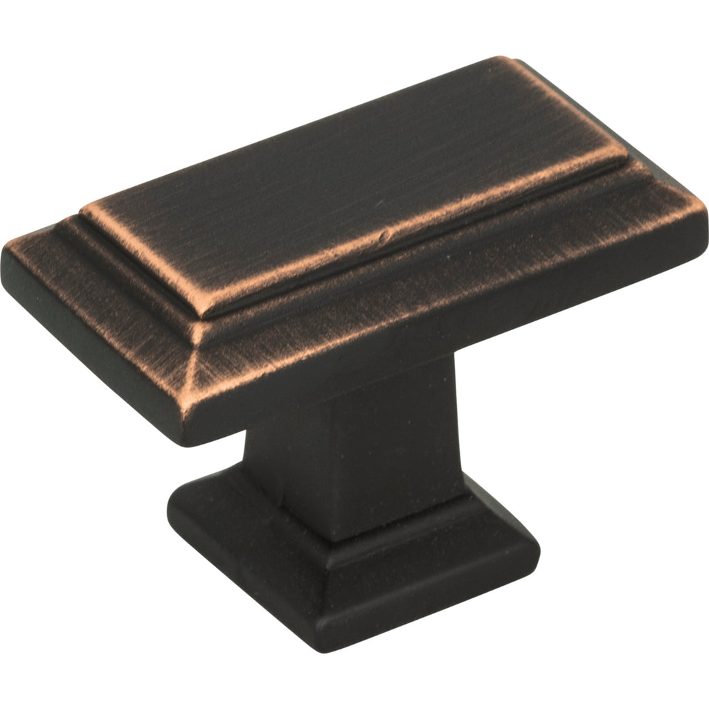 Sutton Place Rectangle Knob by Atlas Venetian Bronze