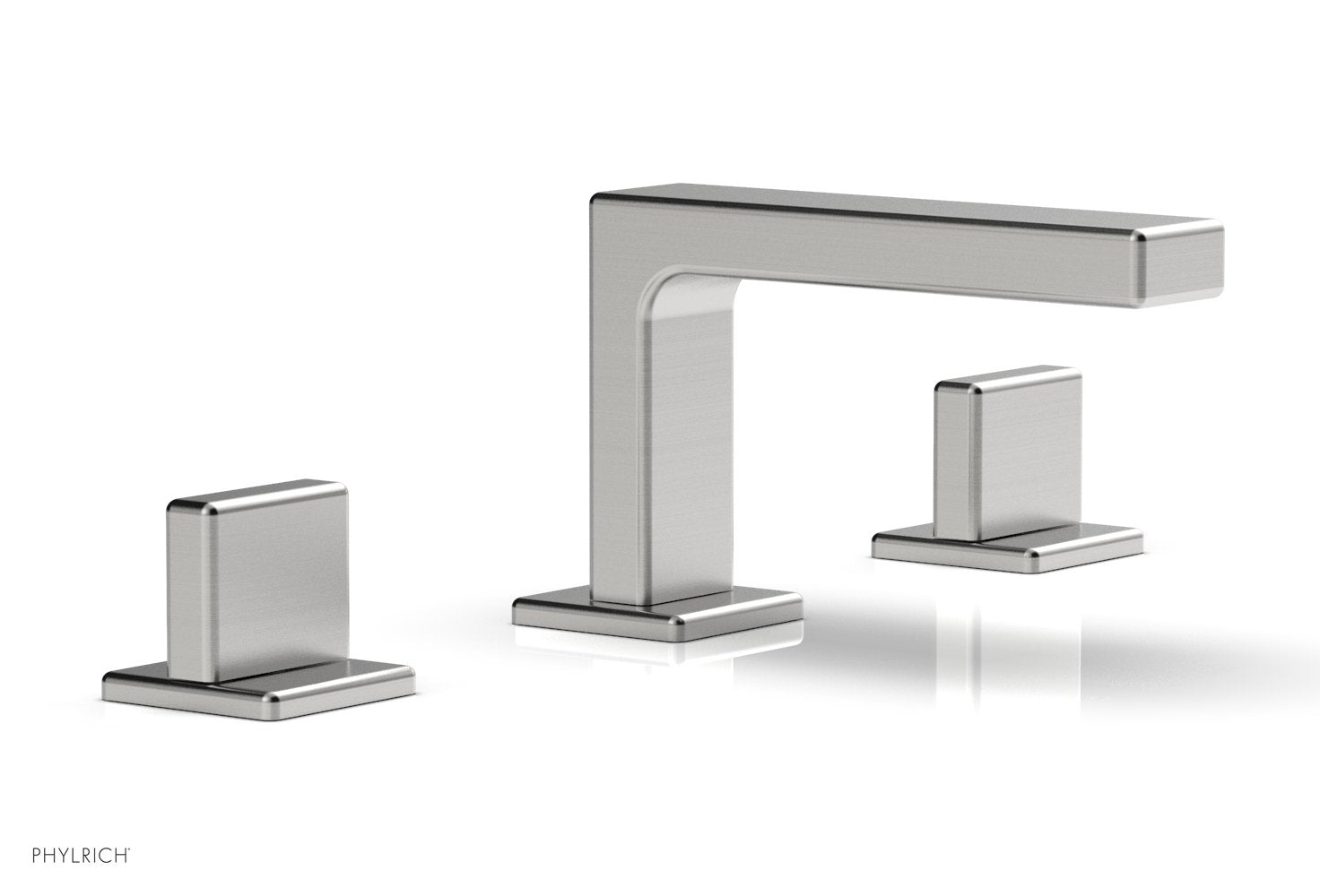 4-1/4" - Satin Chrome - MIX Widespread Faucet - Blade Handles Height 290L-01 by Phylrich - New York Hardware