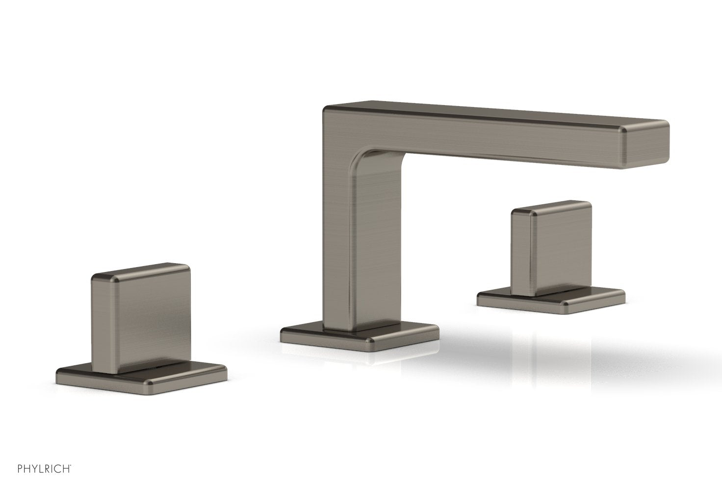 4-1/4" - Pewter - MIX Widespread Faucet - Blade Handles Height 290L-01 by Phylrich - New York Hardware